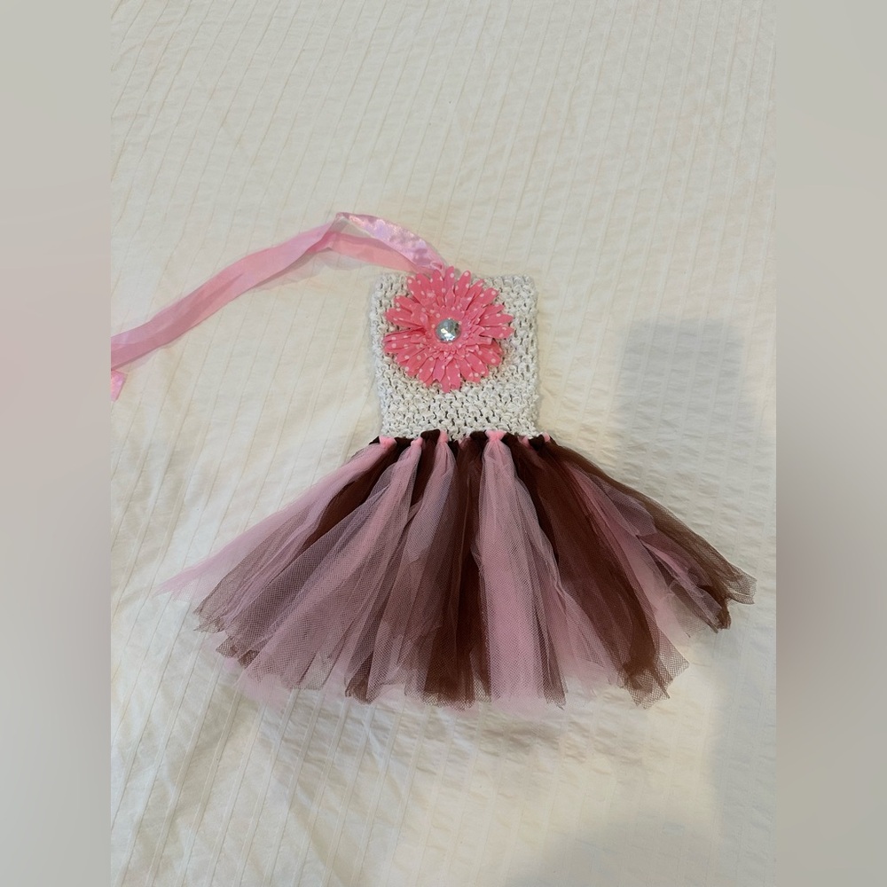 Pink and brown tutu dress size Newborn
